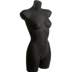 Kunststoff-Torso Dame 81 Cm, Schwarz