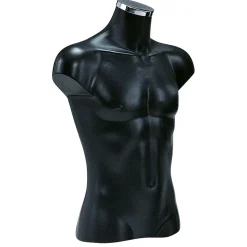 Kunststoff-Torso Herr 70 Cm Schwarz