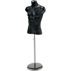Kunststoff-Torso Herr 70 Cm Schwarz
