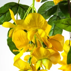 Kunstzweig Wisteria Goldregen, 140 Cm, Gelb