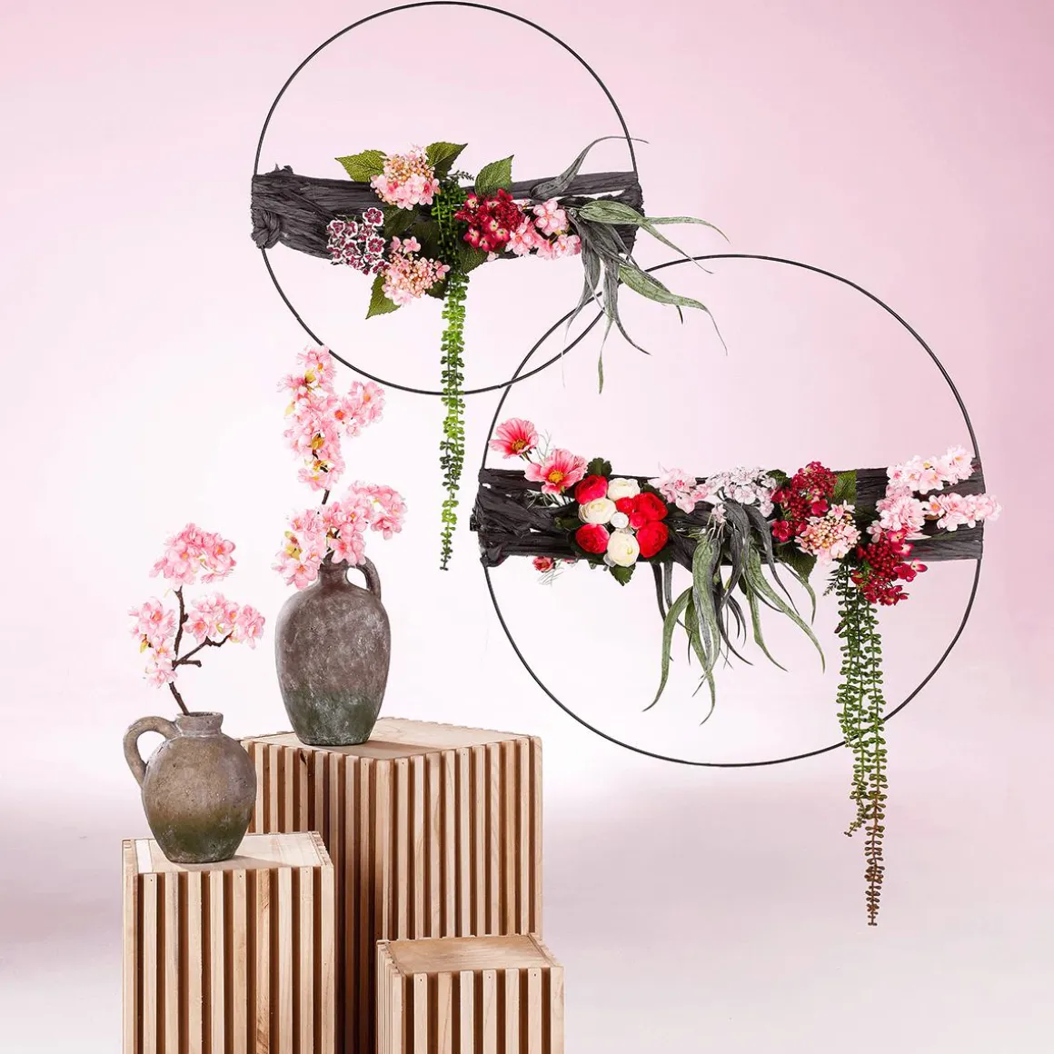 Kunstzweige Senecio Erbsenpflanze 71 Cm