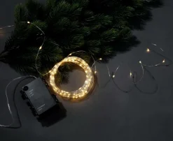 LED Batterie-Draht-Lichterkette Für Außen, 10 M