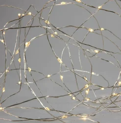 LED Draht Lichterkette Für Außen, 10 M, Silber