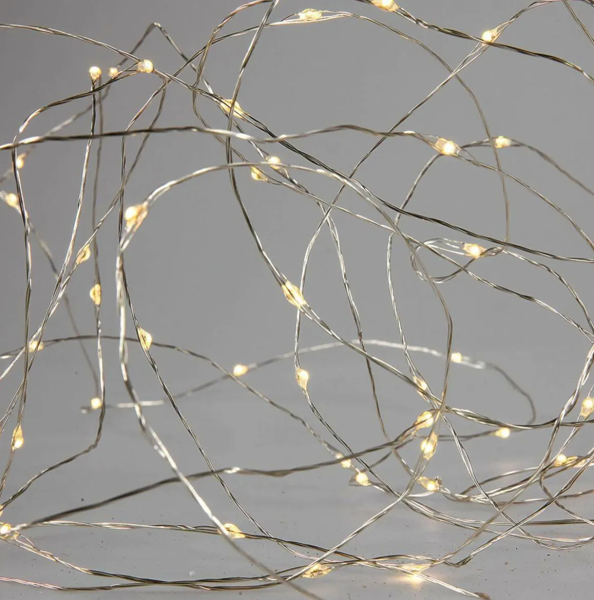 LED Draht Lichterkette Für Außen, 10 M, Silber