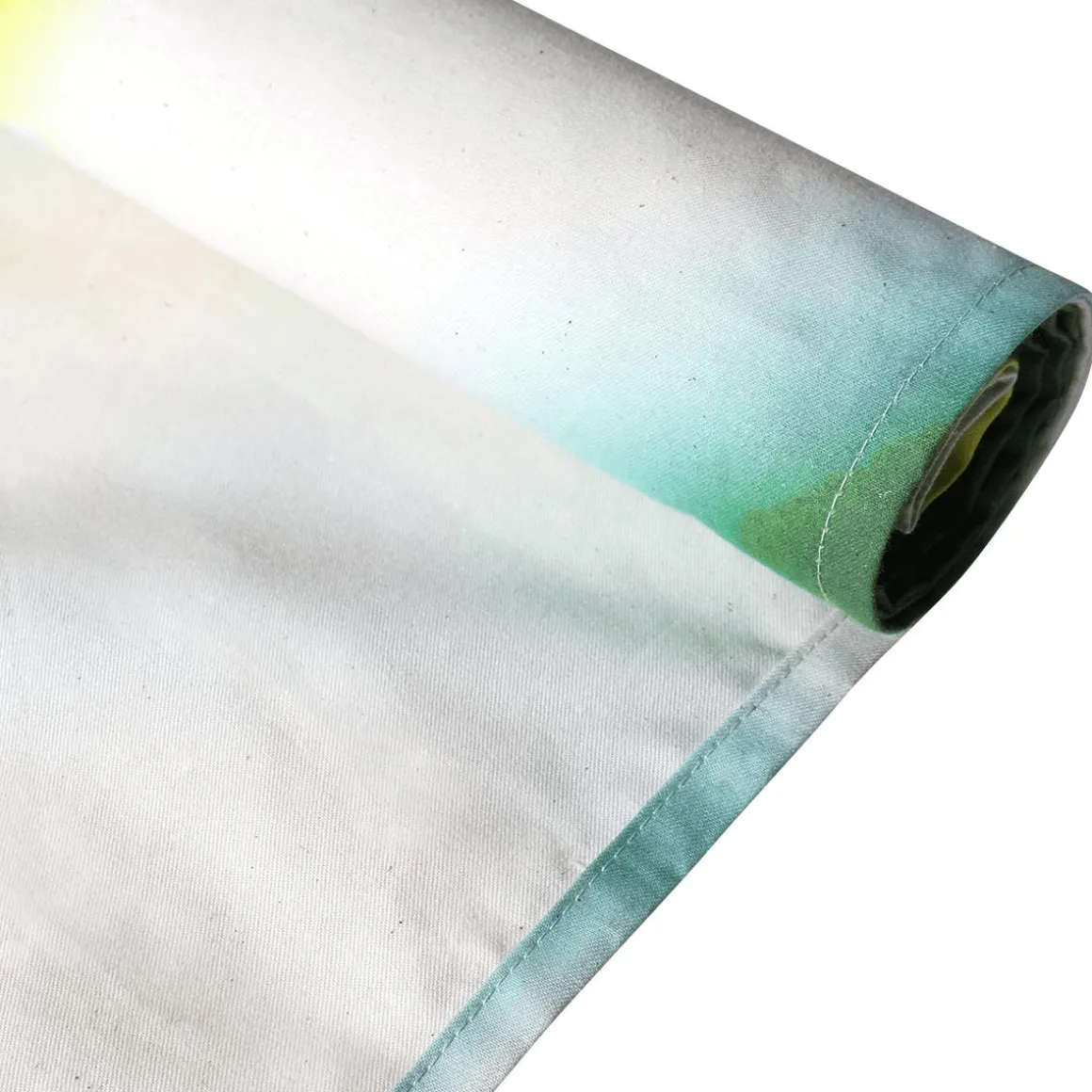 Lichtechter Naturfaser-Stoffbanner "Weihnachtsmann" Aus Baumwolle 100 X 200 Cm