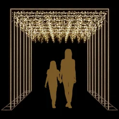 Lichttunnel Straßenbeleuchtung CELESTE 3 X 4 M