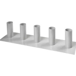 Metallständer 5 Aufnahmen, 15 Cm Hoch, Grau, Gerade