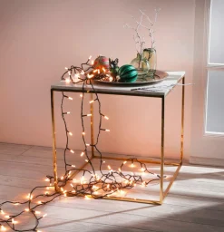 Metall-Tisch 45 X 45 Cm, Gold