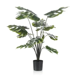 Monstera Kunstpflanze Im Topf 80 Cm