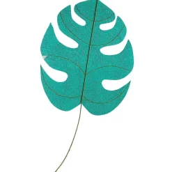 Monstera-Dekoblatt 60 X 63 Cm, Petrol