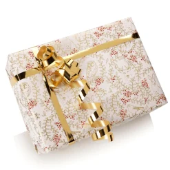 Nachhaltiges Geschenkpapier Mit Waldtieren, Ranken Und Roten Beeren – 50 M Geschenkpapier-Rolle