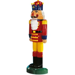 Nussknacker König Halbplastisch 185 Cm, Rot-gelb-blau