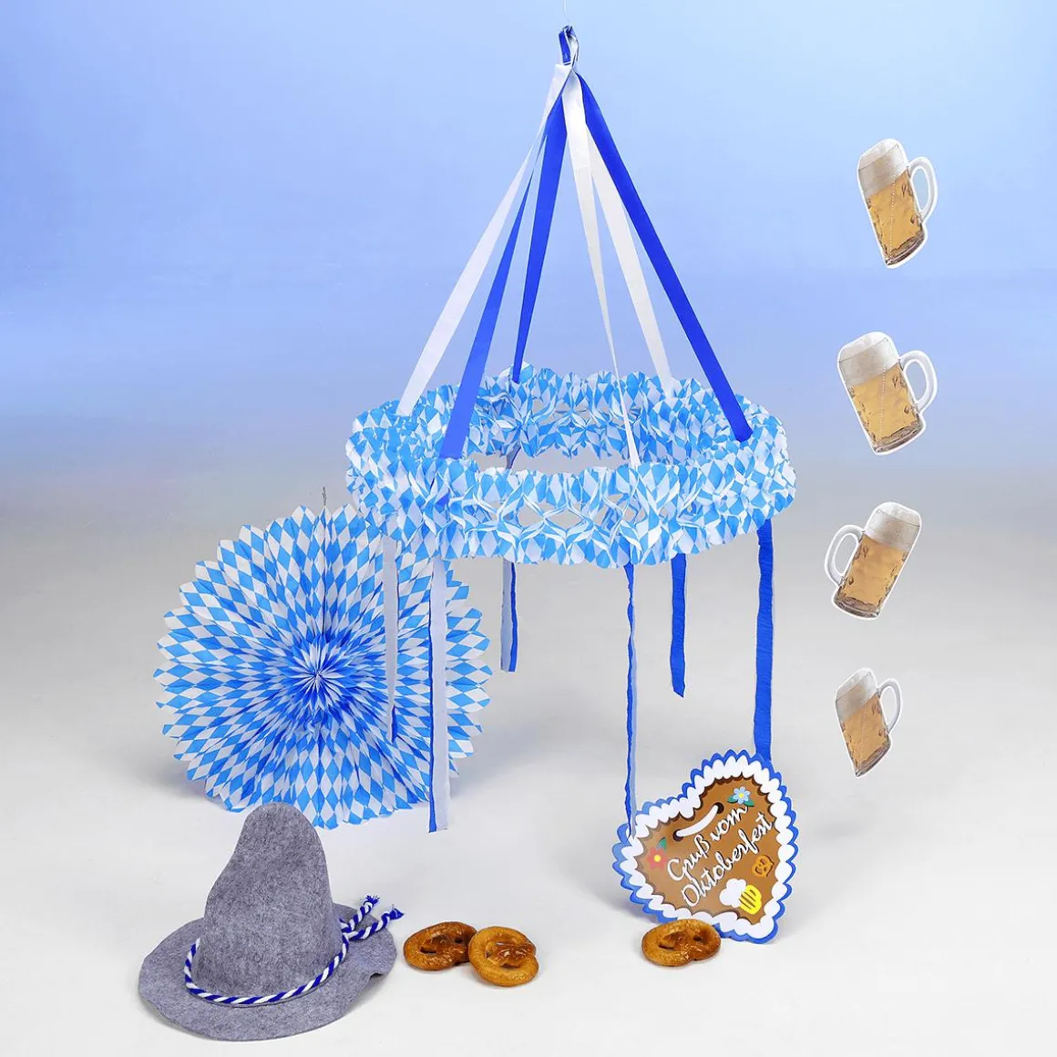 Oktoberfestdeko Sparpaket 6-teilig