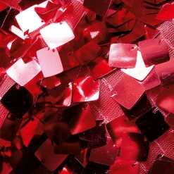 Paillettenstoff Rot, 136 Cm Breit