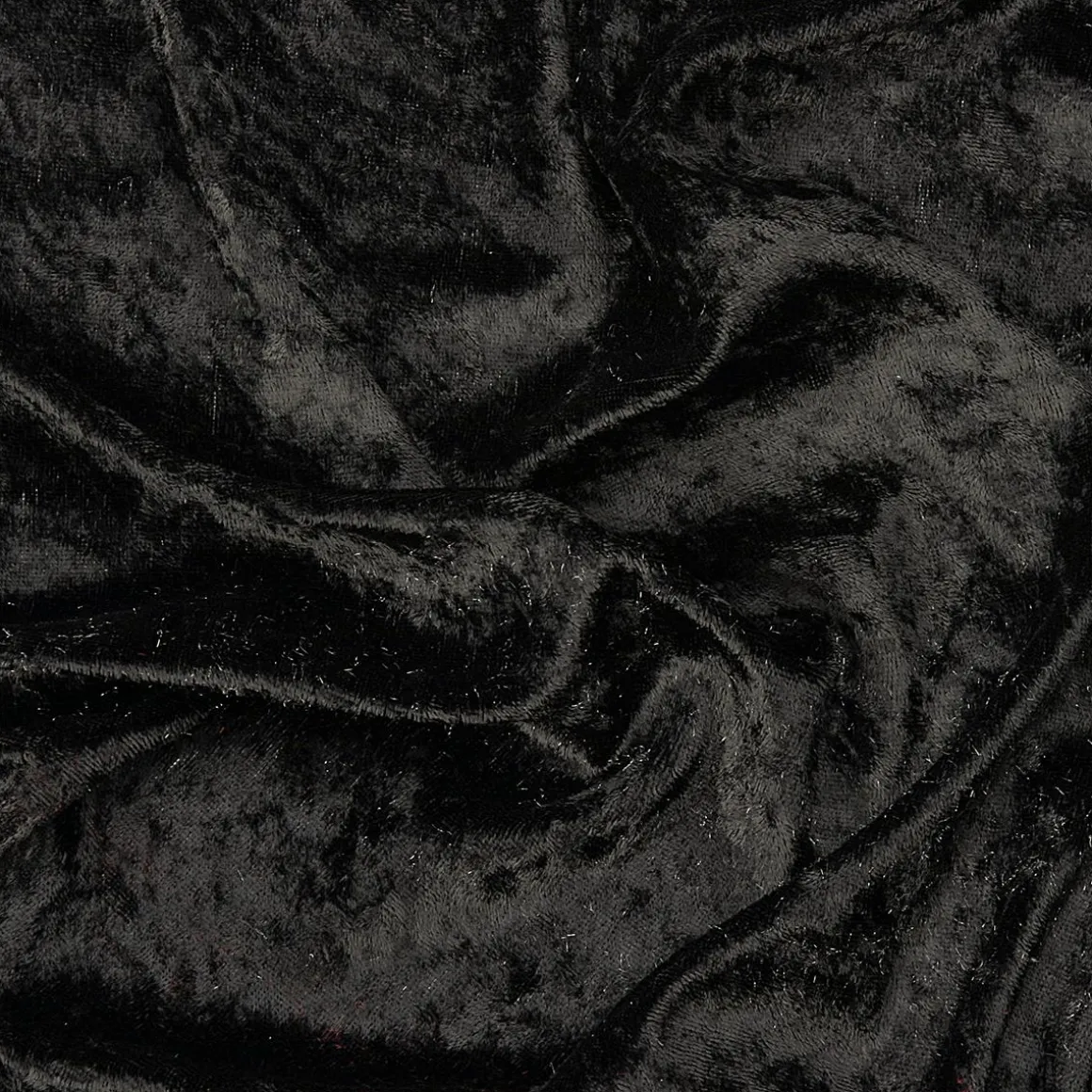 Pannesamt 150 Cm Breit, Schwarz