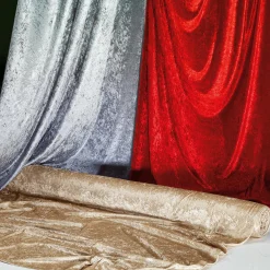 Pannesamt 150 Cm Breit, Silber