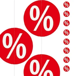 Papier-Kette "Prozent-Kreise" 200 Cm