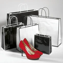 Papiertasche "Coco" Weiß 18 X 18 Cm 25 Stück