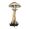 Pilz Aufsteller Natur / Schwarz 20 X 39 Cm