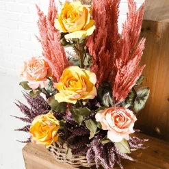 Rattan-Pflanzkorb-Set Rund, 3-teilig, Ø25cm X 12cm, Ø36cm X 14cm, Ø45cm X 22cm