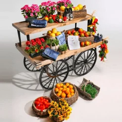 Rattan-Pflanzkorb-Set Rund, 3-teilig, Ø25cm X 12cm, Ø36cm X 14cm, Ø45cm X 22cm