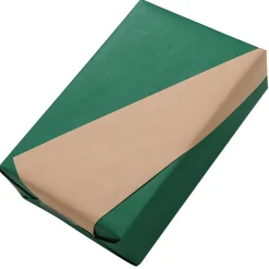 Recycelte Geschenkpapier-Rolle, 50 M, Seegrün