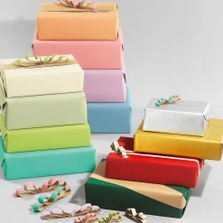 Recycelte Geschenkpapier-Rolle, 50 M, Seegrün