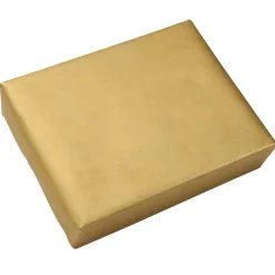 Recyceltes, Goldenes Uni-Kraftpapier – 50 M Geschenkpapier-Rolle