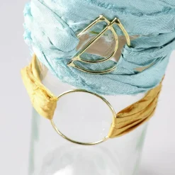 Recyceltes Seidenband 25 M Senfgelb