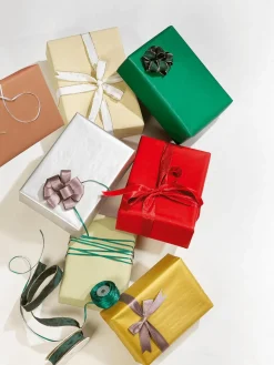 Recyceltes, Silbernes Uni-Kraftpapier – 50 M Geschenkpapier-Rolle