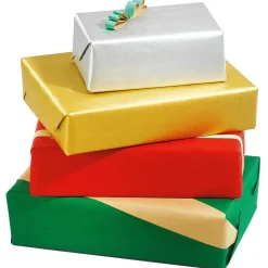 Recyceltes, Silbernes Uni-Kraftpapier – 50 M Geschenkpapier-Rolle