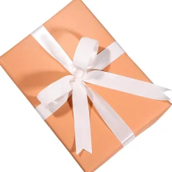 Recyceltes Uni-Kraftpapier In Orange – 50 M Geschenkpapier-Rolle