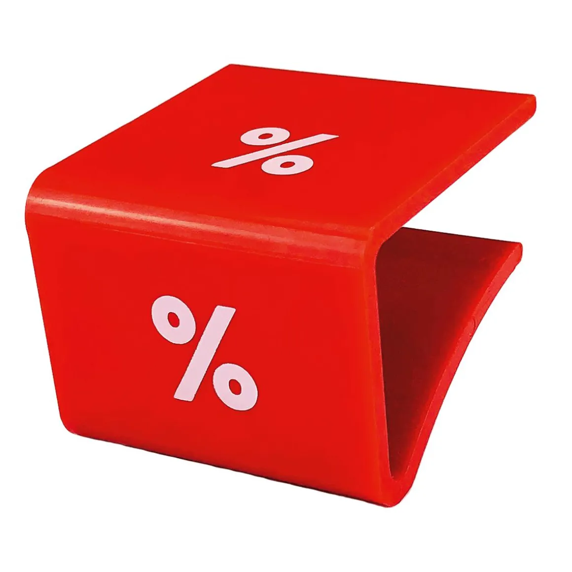 Regalbodenaufstecker, Rot '%'
