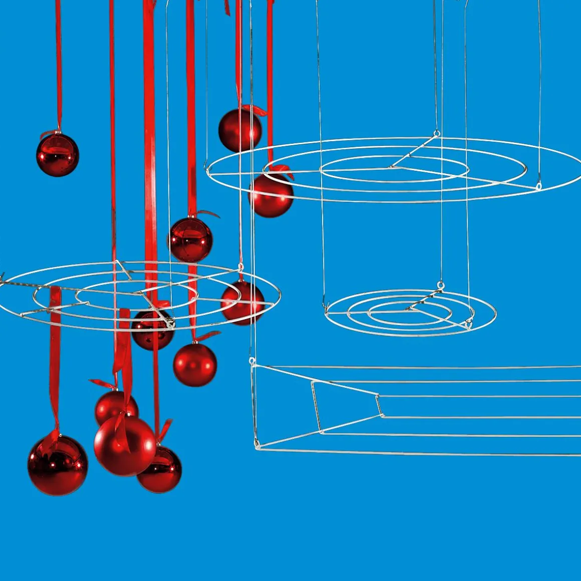 Riesen Deckengitter-Ring Weiß, 200 Cm Ø