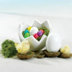 Riesen-Deko-Osterei, 26 Cm, Weiß