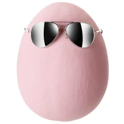 Riesen-Deko-Osterei Rosa, 30 Cm