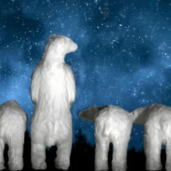 Riesengroßer Plüsch-Eisbär, 185 Cm Hoch