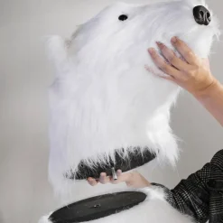 Riesengroßer Plüsch-Eisbär, 185 Cm Hoch