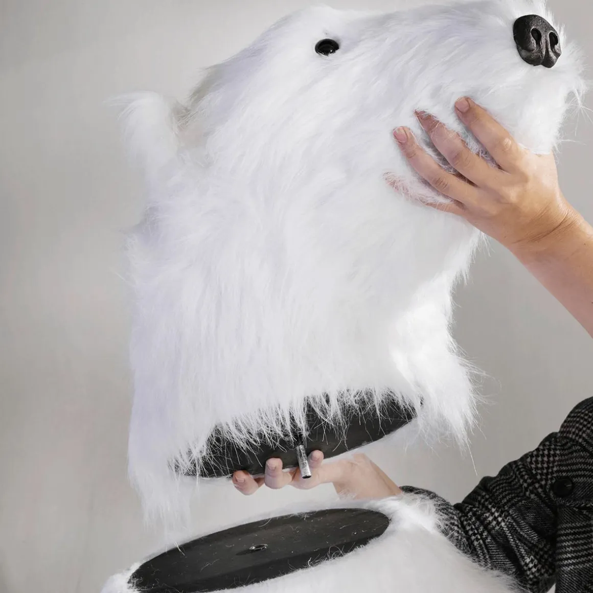 Riesengroßer Plüsch-Eisbär, 185 Cm Hoch