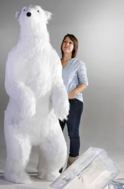 Riesengroßer Plüsch-Eisbär, 185 Cm Hoch