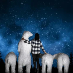 Riesengroßer Plüsch-Eisbär, 185 Cm Hoch