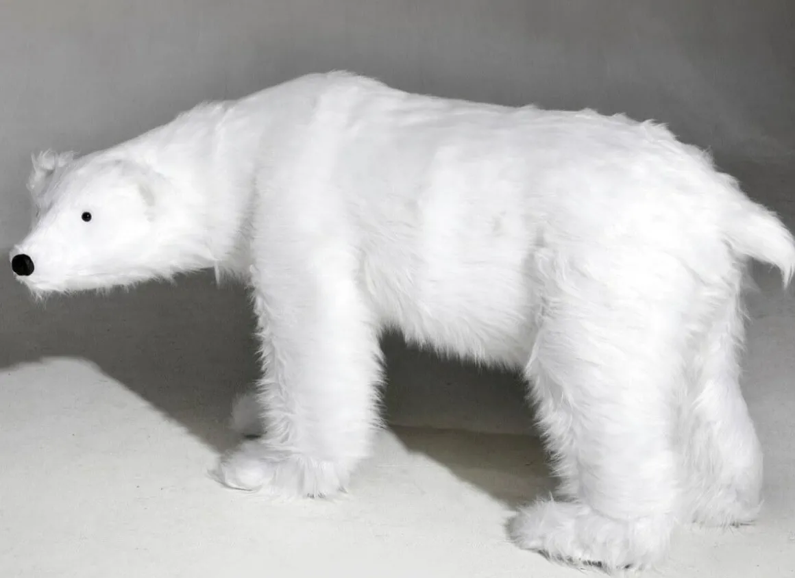 Riesengroßer Plüsch-Eisbär 92 Cm Hoch