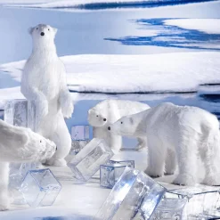 Riesengroßer Plüsch-Eisbär 92 Cm Hoch