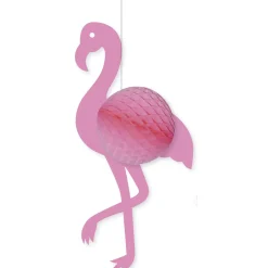 Rosa Flamingo Aus Wabenpapier 68 Cm