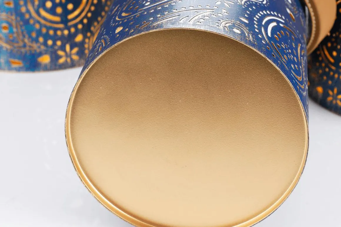 Runde Metall-Laternen, Set à 3 Stück