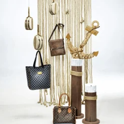 Rustikaler Maritimer Deko Anker, 53 Cm Lang Aus Holz