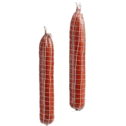 Salami Lebensmittel-Attrappe, Pack á 2 Stück