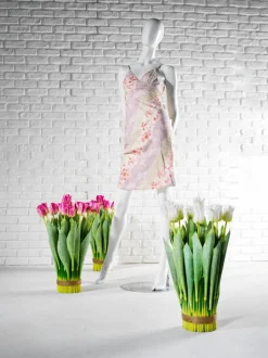 Schaufensterpuppe Weiblich APART Weiß Glossy, Arme Hinten