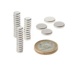 Scheibenmagnet Aus Neodym 10 Mm Ø, 50 Stück