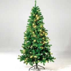 Schmaler, Künstlicher Weihnachtsbaum Mit LED 150 Cm